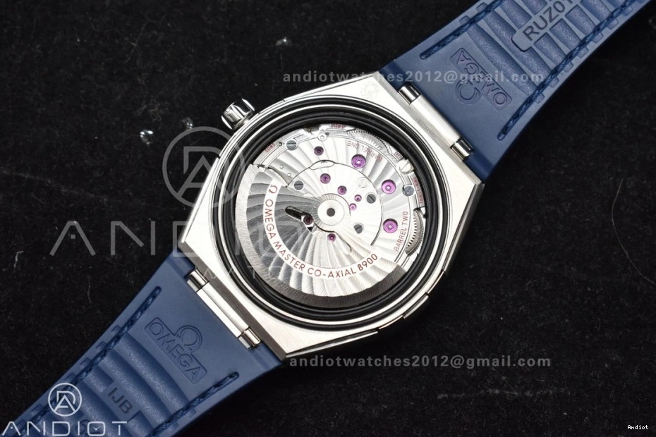 Gummy Blue VSF Best A8900 Constellation Blue White Edition 1:1 Strap Ceramic Super Clone on Dial SS 0517